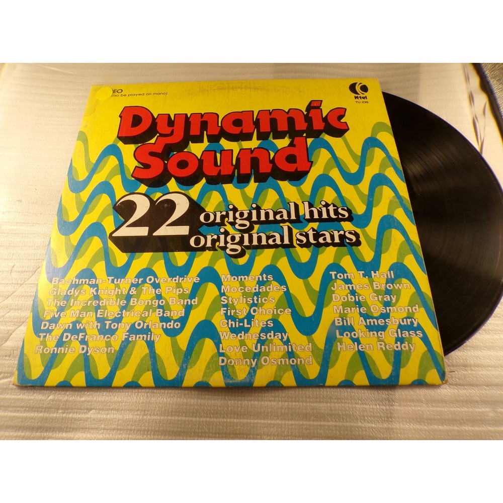 K-Tel Dynamic Sound 22 Original Hits Vinyl LP 1974 TU-235 James Brown BTO